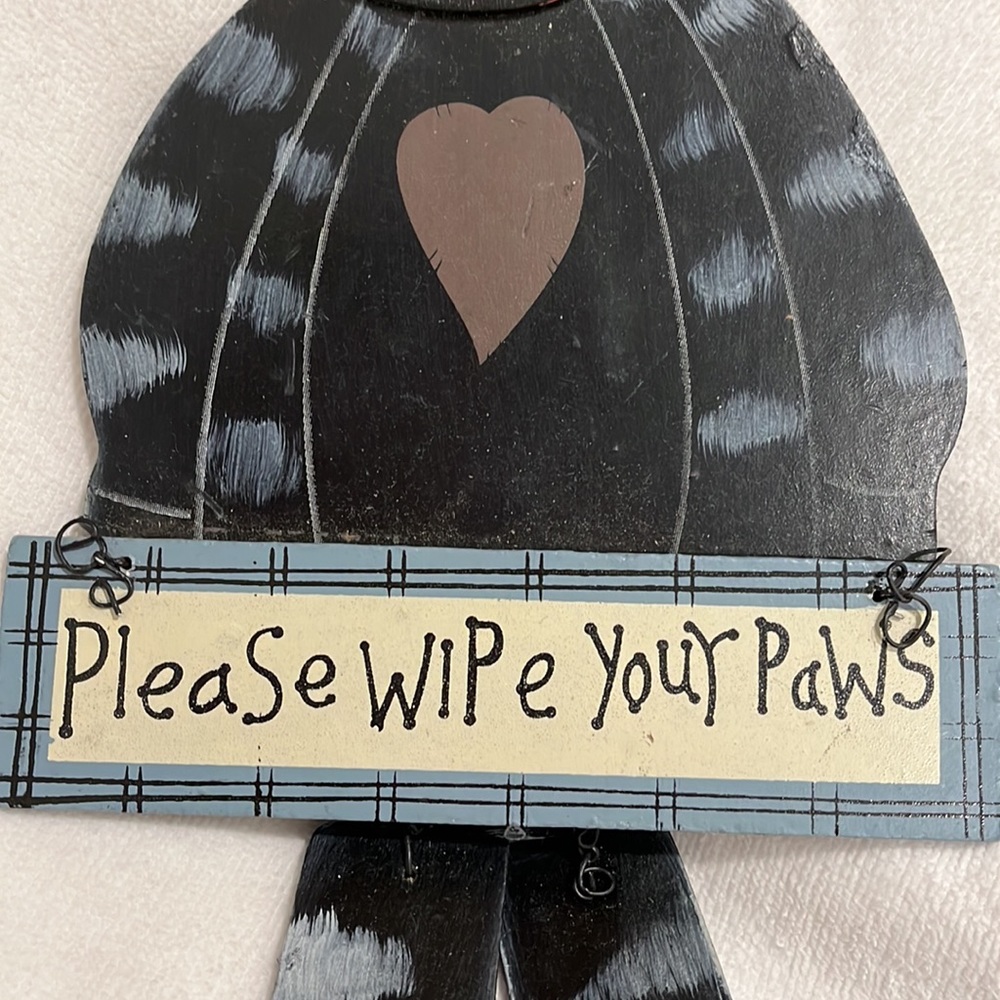Please Wipe Your Paws Sign - Picture 3 of 6